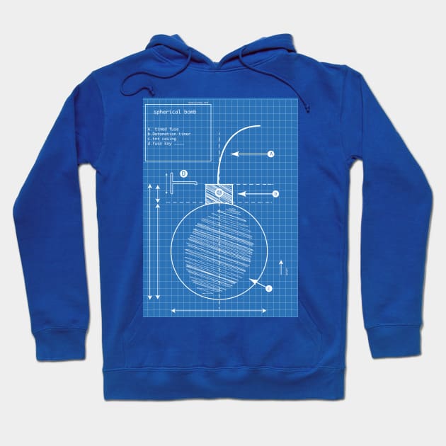 bomb blueprint Hoodie by nickemporium1